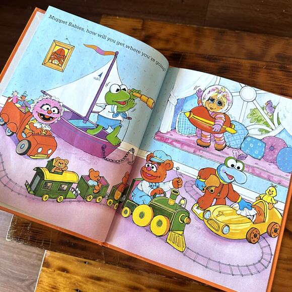 Vintage 1992 Jim Henson's The Muppets Muppet Babies On The Go Hardcover Book - Picture 4 of 10